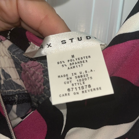 NWOT Max Studio Retro Halter Sleeveless Tank Top Sz M - Picture 4 of 7